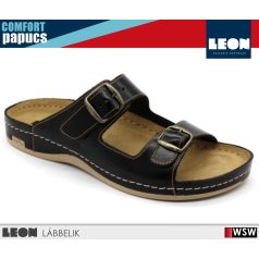 Leon COMFORT 702 BLACK komfort férfi papucs