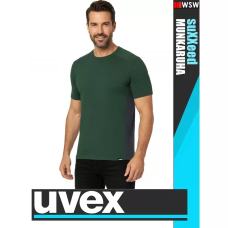 Uvex SUXXEED INDUSTRY GREEN prémium technikai póló - munkaruha
