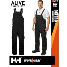 Helly Hansen OXFORD BLACK pamutgazdag szervíz shell kantáros nadrág - munkaruha