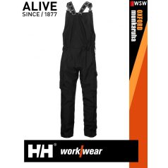   Helly Hansen OXFORD BLACK pamutgazdag szervíz shell kantáros nadrág - munkaruha