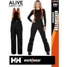 Helly Hansen KENSINGTON BLACK téli bélelt lengőzseb felcsatolós női technikai nadrág - munkaruha