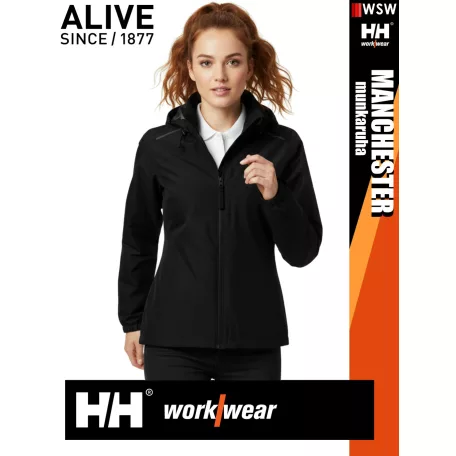 Helly Hansen MANCHESTER BLACK prémium technikai női shell kabát - munkaruha