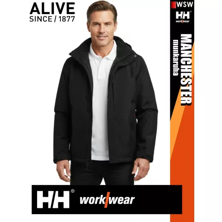 Helly Hansen MANCHESTER BLACK prémium technikai férfi shell kabát - munkaruha