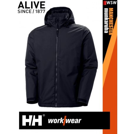 Helly Hansen MANCHESTER NAVY prémium technikai férfi bélelt vízálló kabát - munkaruha