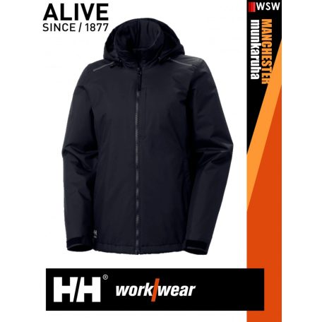 Helly Hansen MANCHESTER NAVY prémium technikai női bélelt vízálló kabát - munkaruha