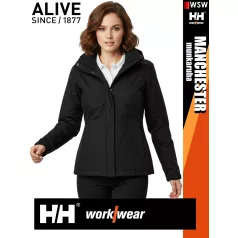   Helly Hansen MANCHESTER BLACK prémium technikai női bélelt vízálló kabát - munkaruha