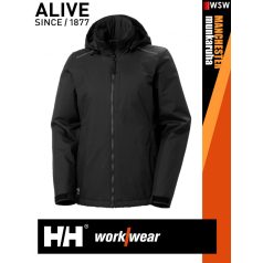   Helly Hansen MANCHESTER BLACK prémium technikai női bélelt vízálló kabát - munkaruha