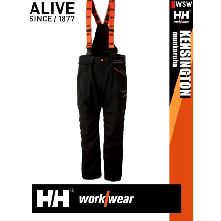Helly Hansen KENSINGTON BLACK téli bélelt lengőzseb felcsatolós technikai nadrág - munkaruha
