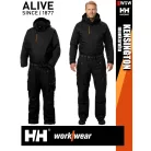 Helly Hansen KENSINGTON BLACK téli bélelt lengőzseb felcsatolós technikai overál kezes-lábas - munkaruha