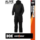 Helly Hansen KENSINGTON BLACK téli bélelt lengőzseb felcsatolós technikai overál kezes-lábas - munkaruha