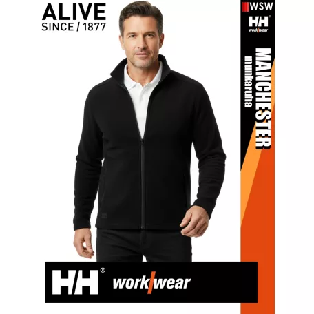 Helly Hansen MANCHESTER BLACK prémium férfi polár pulóver - munkaruha