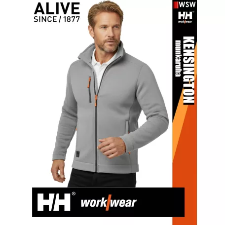 Helly Hansen KENSINGTON GREYMELANGE technikai zipzáros pulóver - munkaruha