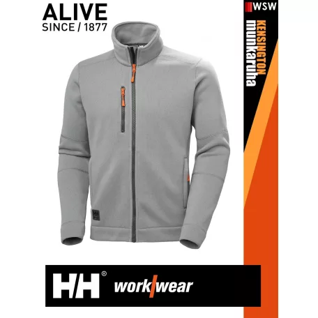 Helly Hansen KENSINGTON GREYMELANGE technikai zipzáros pulóver - munkaruha