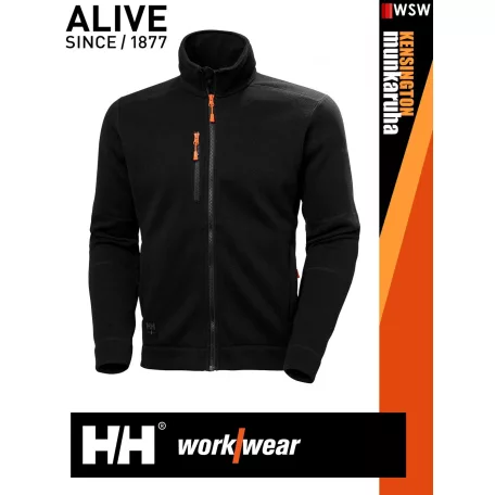 Helly Hansen KENSINGTON BLACK technikai zipzáros pulóver - munkaruha