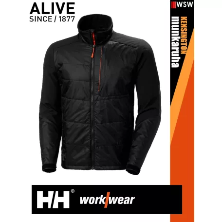 Helly Hansen KENSINGTON BLACK hőtartó technikai softshell kabát - munkaruha