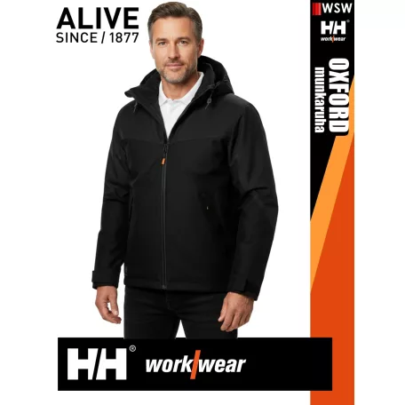 Helly Hansen OXFORD BLACK pamutgazdag bélelt munkakabát - munkaruha