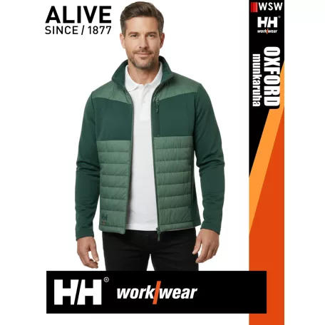Helly Hansen OXFORD GREEN pamutgazdag átmeneti munkakabát - munkaruha