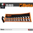 Beta szerszám - 13 részes villáskulcs készlet műanyag tasakban 