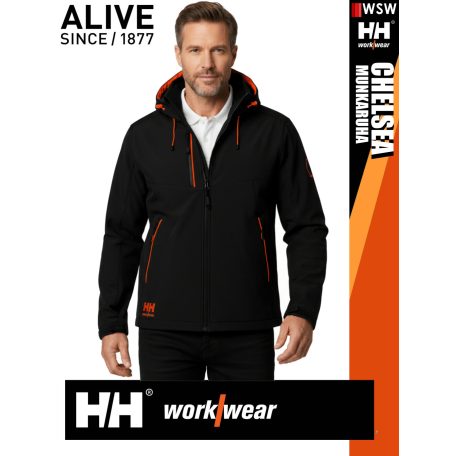 Helly Hansen CHELSEA EVOLUTION BLACK softshell munkakabát - munkaruha