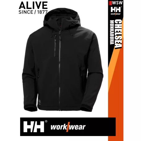Helly Hansen CHELSEA EVOLUTION BLACK softshell munkakabát - munkaruha