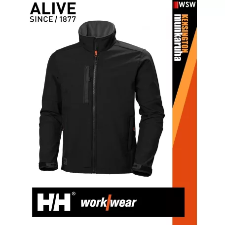 Helly Hansen KENSINGTON BLACK softshell technikai kabát - munkaruha