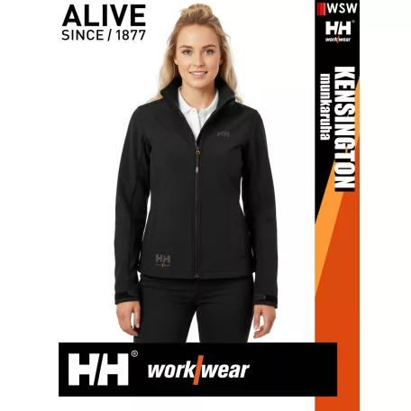 Helly Hansen KENSINGTON BLACK softshell technikai női kabát - munkaruha