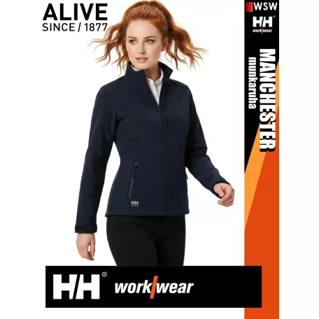 Helly Hansen MANCHESTER NAVY prémium női softshell kabát - munkaruha