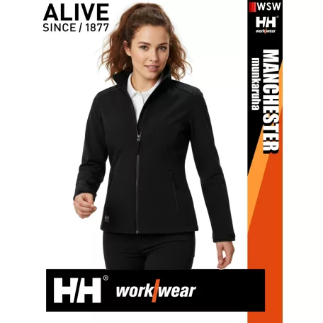 Helly Hansen MANCHESTER BLACK prémium női softshell kabát - munkaruha