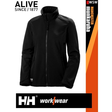 Helly Hansen MANCHESTER BLACK prémium női softshell kabát - munkaruha