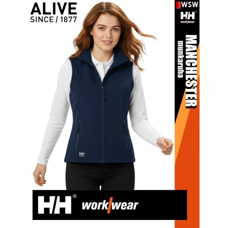 Helly Hansen MANCHESTER NAVY prémium női softshell mellény - munkaruha
