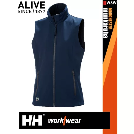Helly Hansen MANCHESTER NAVY prémium női softshell mellény - munkaruha