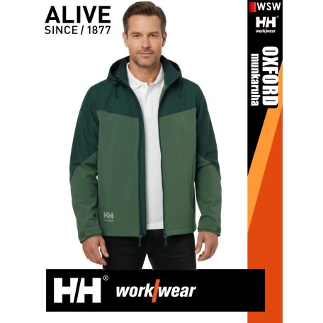Helly Hansen OXFORD GREEN prémium softshell munkakabát - munkaruha