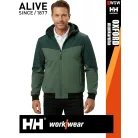 Helly Hansen OXFORD GREEN softshell bélelt munkakabát - munkaruha