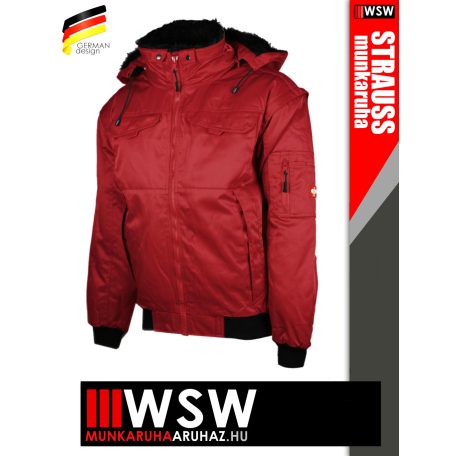 Engelbert Strauss FUNCTIONAL RED 4IN1 technikai pilótakabát - munkaruha