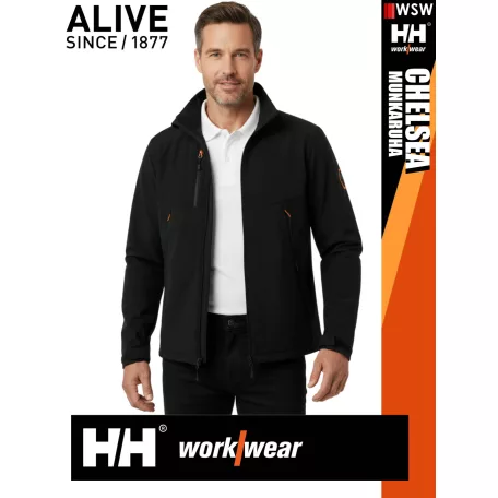 Helly Hansen CHELSEA EVOLUTION BLACK softshell munkakabát - munkaruha