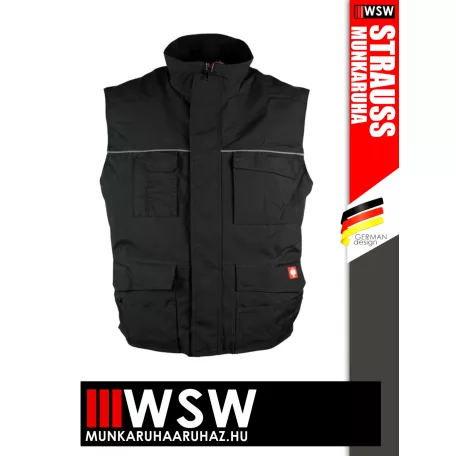 .Engelbert Strauss IMAGE BLACK bélelt technikai munkamellény - munkaruha