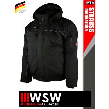 .Engelbert Strauss IMAGE BLACK bélelt technikai munkakabát - munkaruha