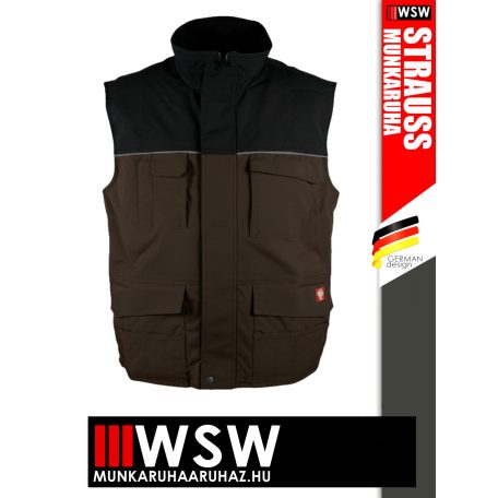 Engelbert Strauss IMAGE BLACK bélelt technikai munkamellény - munkaruha