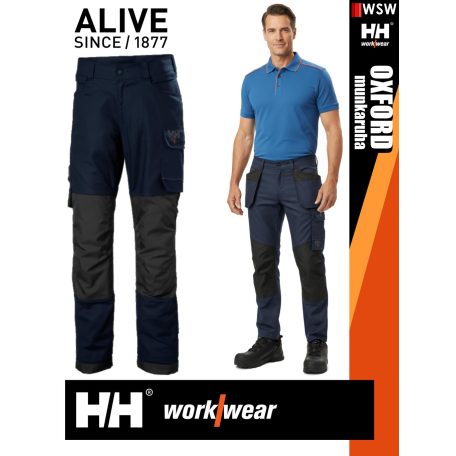 Helly Hansen OXFORD NAVY CONNECT 4 irányú strech lengőzseb előkészítéses deréknadrág - munkaruha
