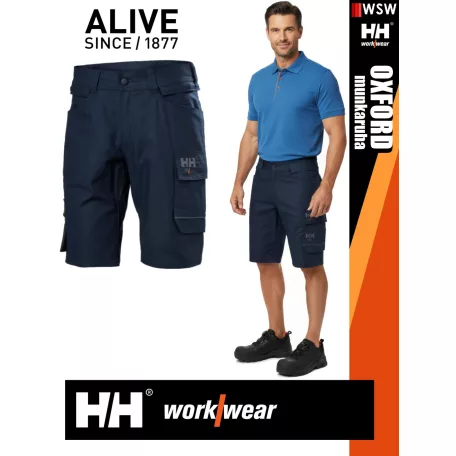 Helly Hansen OXFORD NAVY CONNECT pamutgazdag lengőzseb felcsatolással rendelkező rövidnadrág - munkaruha