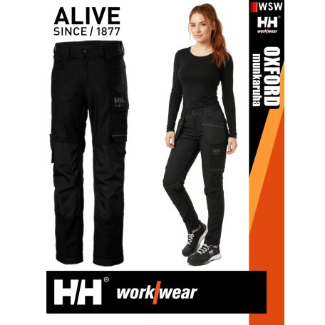 Helly Hansen OXFORD BLACVK CONNECT 4 irányú strech lengőzseb előkészítéses női deréknadrág - munkaruha