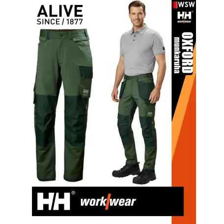 Helly Hansen OXFORD GREEN CONNECT 4 irányú strech lengőzseb előkészítéses deréknadrág - munkaruha