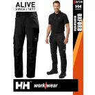 Helly Hansen OXFORD BLACK pamutgazdag 4 irányú strech lengőzseb előkészítéses deréknadrág - munkaruha
