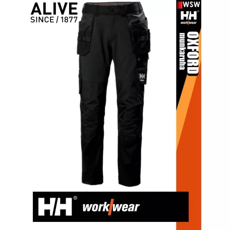 Helly Hansen OXFORD NAVYEBONY pamutgazdag 4 irányú strech deréknadrág - munkaruha