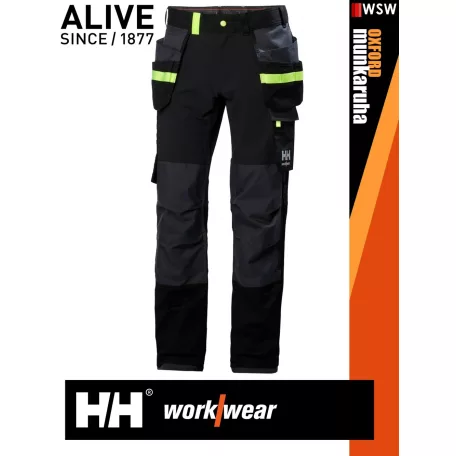 Helly Hansen OXFORD NAVYEBONY pamutgazdag 4 irányú strech deréknadrág - munkaruha