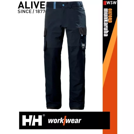 Helly Hansen OXFORD NAVYEBONY pamutgazdag 4 irányú strech cargo deréknadrág - munkaruha