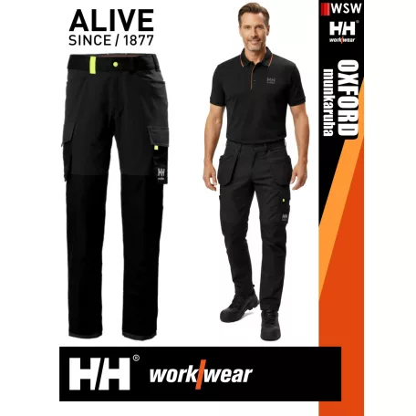 Helly Hansen OXFORD BLACKEBONY pamutgazdag 4 irányú strech cargo deréknadrág - munkaruha