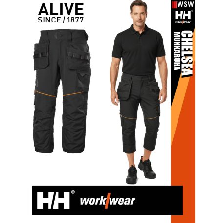 Helly Hansen CHELSEA EVOLUTION BLACK technikai lengőzsebes rövidnadrág - munkaruha