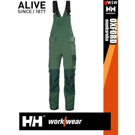 Helly Hansen OXFORD GREEN CONNECT 4 irányú strech lengőzseb előkészítéses kantáros nadrág - munkaruha