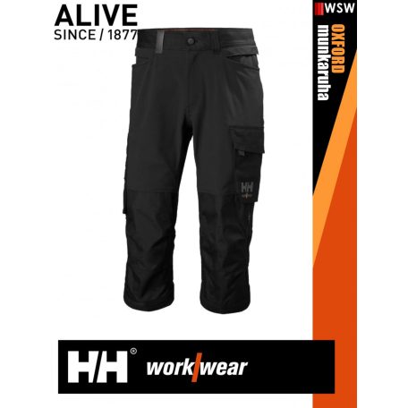 Helly Hansen OXFORD BLACK pamutgazdag lengőzseb felcsatolással rendelkező rövidnadrág - munkaruha